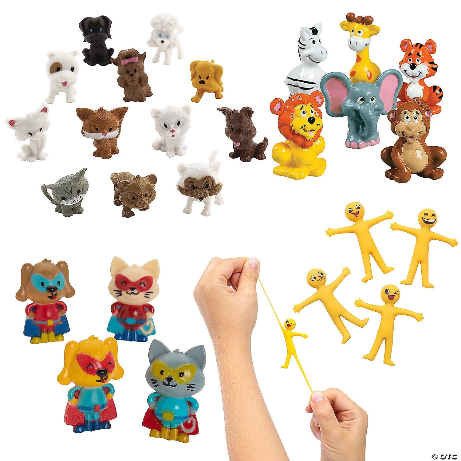 Bulk 192 Pieces 1" - 2" Mini Toys Fun Assortment Set