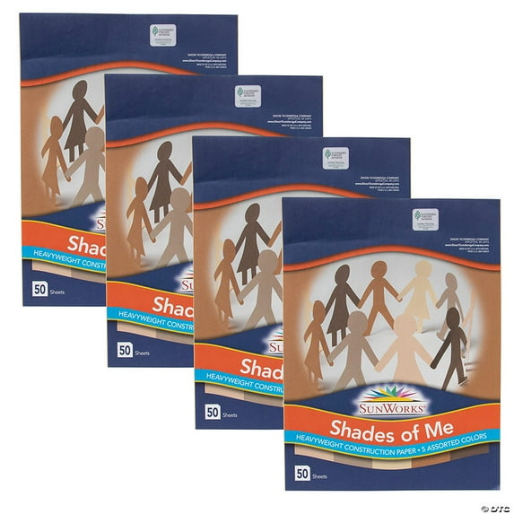 Bulk 200 Pieces Pacon Multicultural Construction Paper