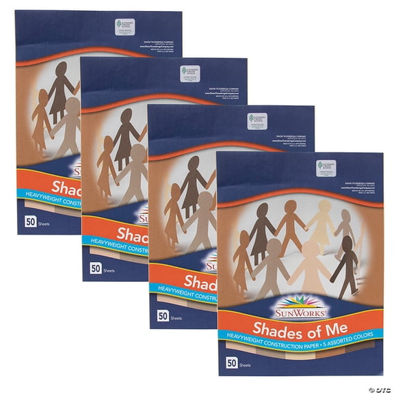 Bulk 200 Pieces Pacon Multicultural Construction Paper