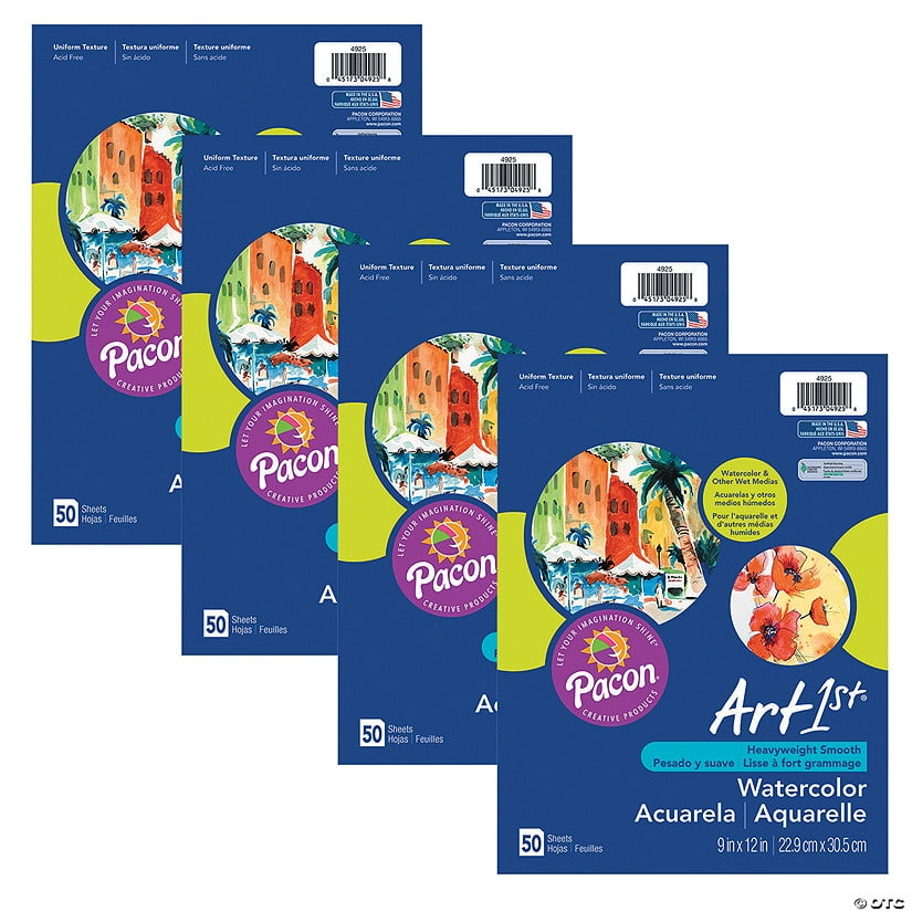Bulk 200 Pieces Pacon Watercolor Paper