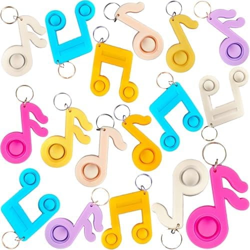 Bulk 24 Packs Mini Musical Notation Favors for Boys Birthday Holiday Party Favors and Classroom Students Rewards Carnival$$Home Decor, Kitchen, & Other