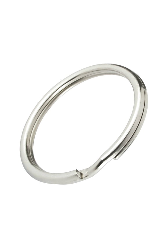 Bulk 25 Pack - 1" Key Rings - Heat Treated & Lead Free - Heavy Duty & Durable Premium Split Ring Keychains by Specialist ID