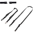 thumbnail image 1 of Bulk 25 Pack - Adjustable Face Mask Lanyard with Safety Breakaway Lanyards with Two Clips for Ki ds & Adults - Strap Length Adjusts from 18”-30” to Fit Small & Large Sizes by Specialist ID (Black), 1 of 3