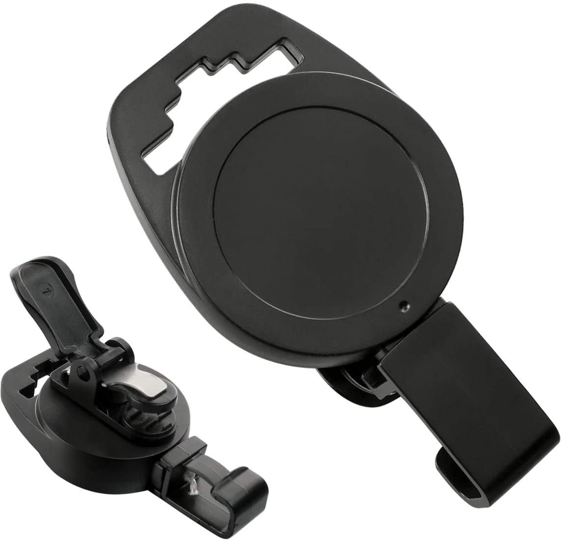 Bulk 25 Pack - MRI Safe Badge Reels - Retractable Badge Holder Clips - Made of Plastic & Non-Ferrous Metal - I'd Reels Extending Lanyards for Nurse & MRI Tech Name Tag Badges by Specialist ID(Black)