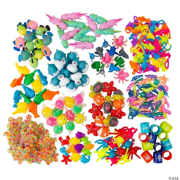 Bulk 252 Pieces Sea Life Creature-Themed Toys Assortment