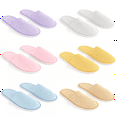 thumbnail image 1 of Bulk 48 Pairs Coral Non Slip Disposable Slippers Wholesale Bulk Hotel Slippers for Guests, Multicolor Reusable House Slippers, Indoor, Bathroom, Bedroom, Travel Slippers for Women, Men, Unisex, 1 of 6