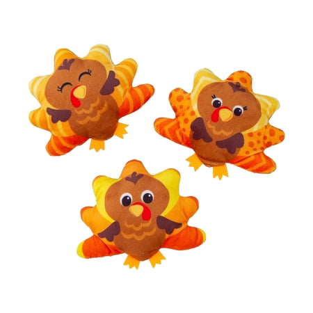 Bulk 48 Pieces Thanksgiving Flat Stuffed Turkeys