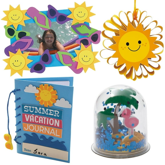 Bulk 48 Pieces Summer Break Craft Kit Assortment