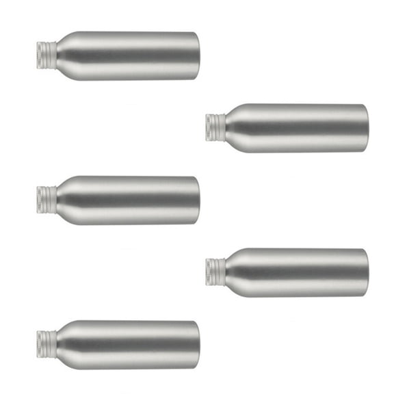 Bulk 5 Aluminum Water Container Nontoxic Metal Construction Ergonomic Designs Spill Proof Cap for Outdoor Activity Office Use