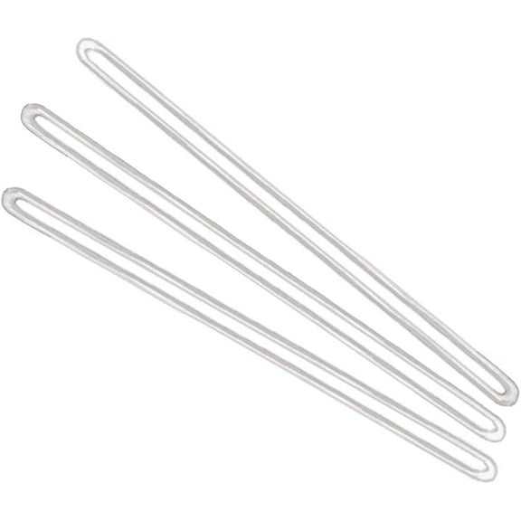 Bulk 500 Pack - 6 Inch Premium Clear Plastic Luggage Tag Holders/Worm Loops for Bag Tags - Strong, Flexible Elastic Loops for Hang Tags on Backpacks and Suitcases - Plastic Strap Tag by Specialist ID