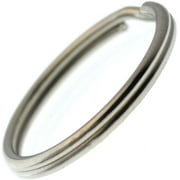 Bulk 500 Pack - Extra Large Key Rings - 1.25 Inch Heat Treated & Lead Free Metal Split Ring Keychains by Specialist ID