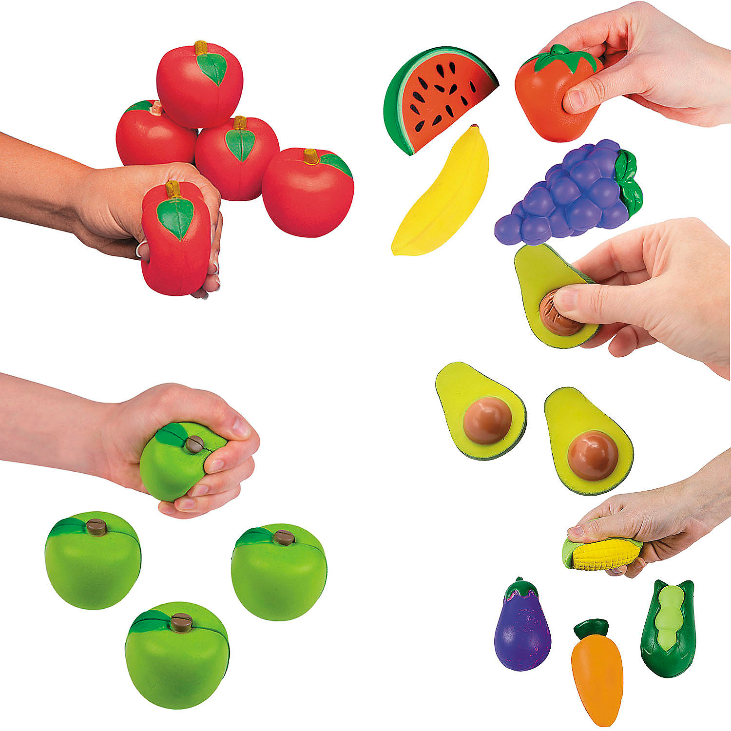 Bulk 60 Pieces Food Stress Toy Handout Kit - Walmart.com