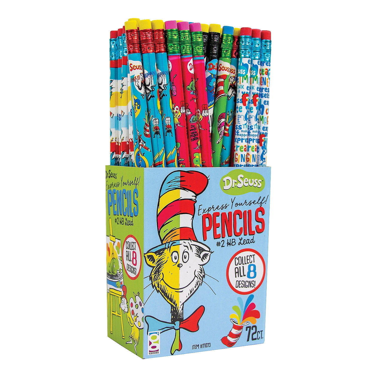 Bulk 72 pieces Dr. Seuss Express Yourself Pencils