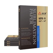 Bulk A-SUB Sublimation Paper 8.5x14 Inches 440 Sheets for Any Inkjet Printer Which Match Sublimation Ink 125g