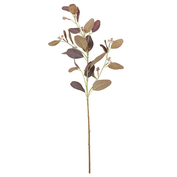 Bulk Artificial Eucalyptus Stems | Tall Silver Dollar Leaves in Grey Green - Ideal for Wedding Greenery, Home Decor, and Holiday Floral Arrangements