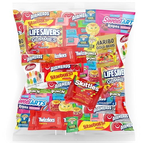 Bulk Assorted Fruit Candy - Starburst, Skittles, Gummy Life Savers, Air ...