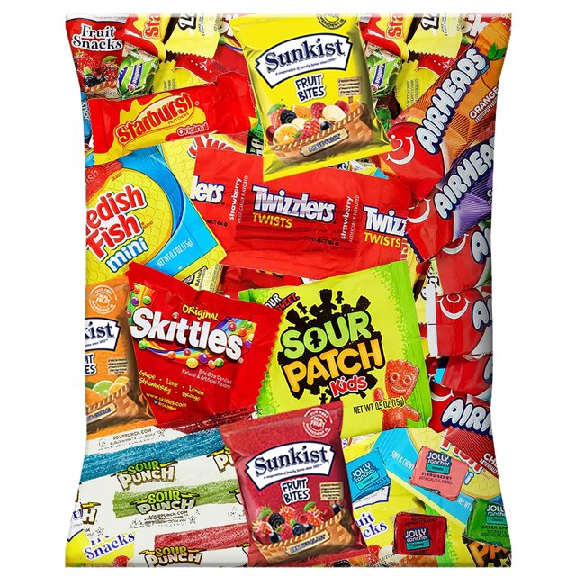Bulk Assorted Fruit Starburst, Skittles, Swedish Fish, Air Heads