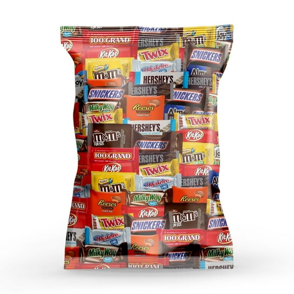 Bulk Assorted Variety Pack of Fun Size Chocolate Candy - Individually Wrapped Chocolate Mix for Parties, Gift Bags, and Everyday Treats (2 LB)