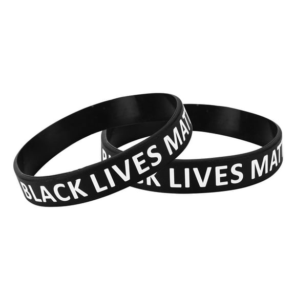 Bulk Black Lives Matter Awareness Silicone Bracelets (25 Bracelets)