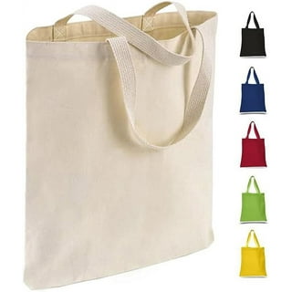  12 Pack Wholesale Recycled Canvas Tote Bags in Bulk
