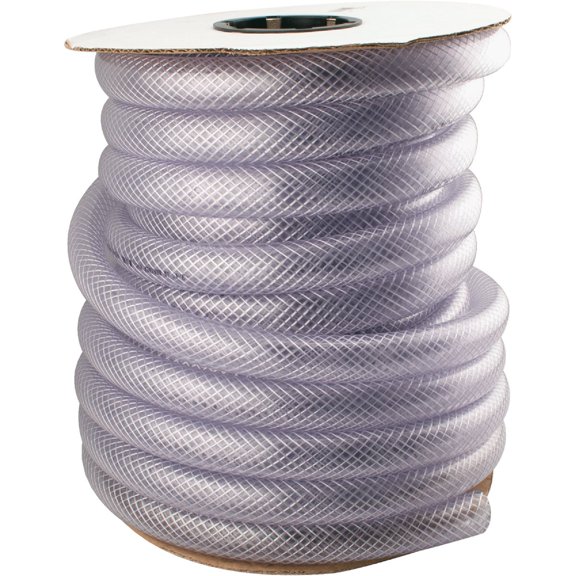 Watts Braided PVC Tubing - Clear, Bulk Plastic Tubing - 1 Each  Home & Garage Storage, Stackable Design