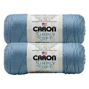 Bulk Buy Caron Simply Soft Yarn Solids 2-pack Light Country Blue