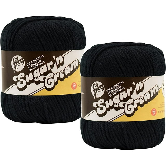 Bulk Buy Lily Sugar 'n Cream 100 Cotton Yarn (2Packs) Solids 4