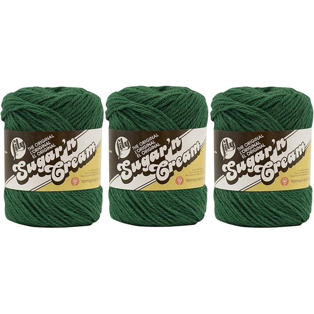 Bulk Buy Lily Sugar 'n Cream Solids 100 Cotton Yarn (3Pack) (Dark
