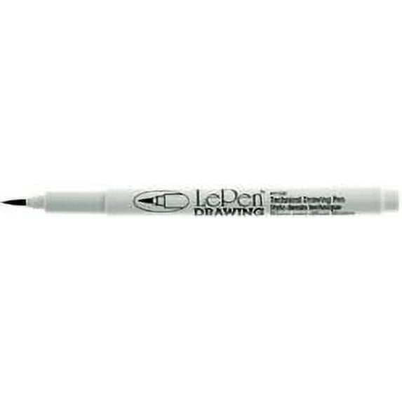 Bulk Buy: Marvy Uchida Le Pen Technical Drawing Pen Open Stock Brush Tip Black (6-Pack)