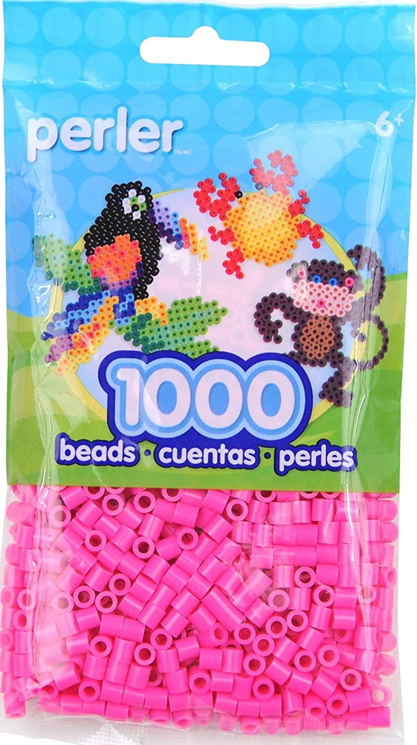 Bulk Buy Perler Beads 1,000 Count Pink (3 Pack)