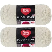 Bulk Buy: Red Heart Super Saver 2-pack Aran, 7 oz each skein