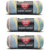 Bulk Buy - Super Saver Baby Rainbow Yarn - 3 Pack of 141g/5oz - - 4 Medium (Worsted) - 236 Yards - Knitting/Crochet