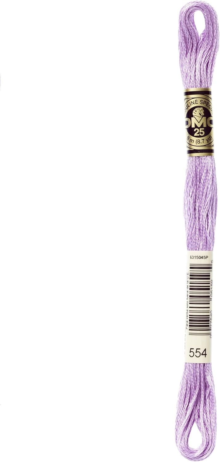 Bulk Buy Thread Six Strand Embroidery Cotton 8.7 Yards Light Violet