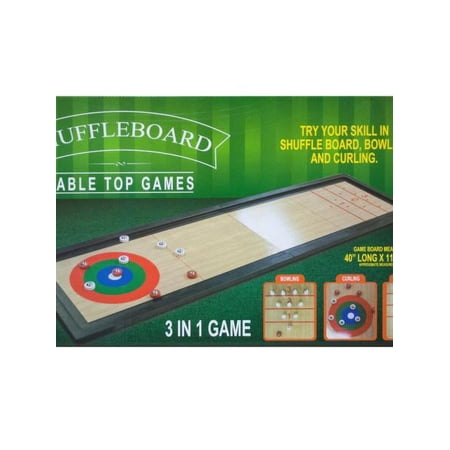Bulk Buys 3 In 1 Shuffleboard Tabletop Game