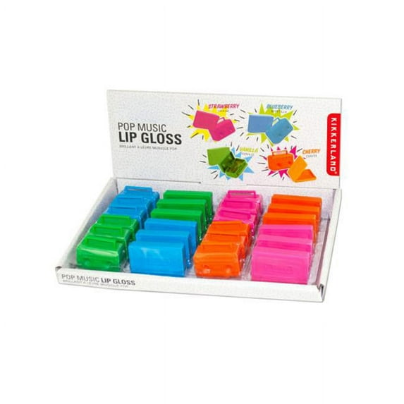 Bulk Buys BI809-72 Pop Music Lip Gloss Countertop Display, 72 Piece