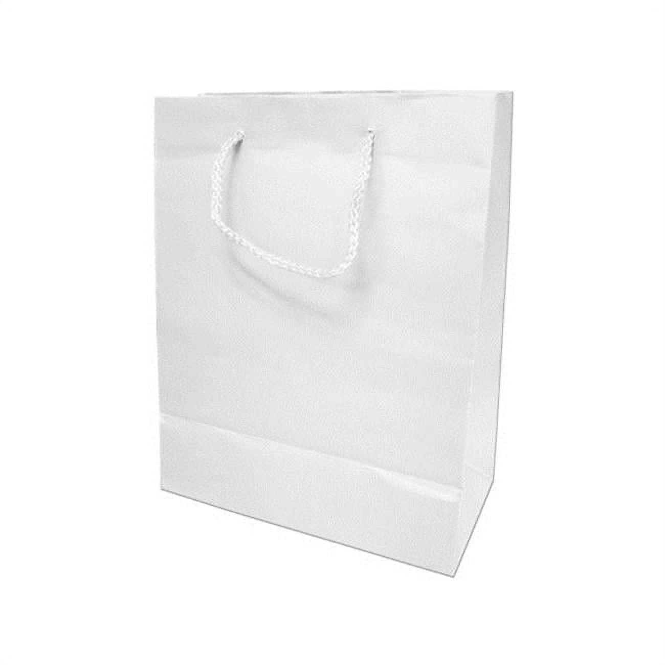 Bulk Buys GH29824 White Gift Bag, 24 Piece