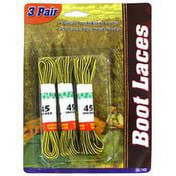 Bulk Buys GL143-24 3 Pairs of High Quality Black and Yellow Boot Laces - Pack of 24