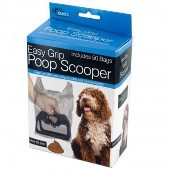 Bulk Buys GR145-36 Easy Grip Poop Scooper with Bags - 36 Piece -Pack of 36