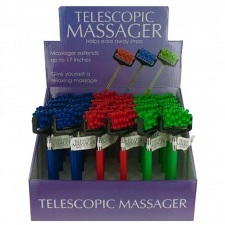 Bulk Buys GS355-24 Telescopic Massager Countertop Display - 24 Piece -Pack of 24