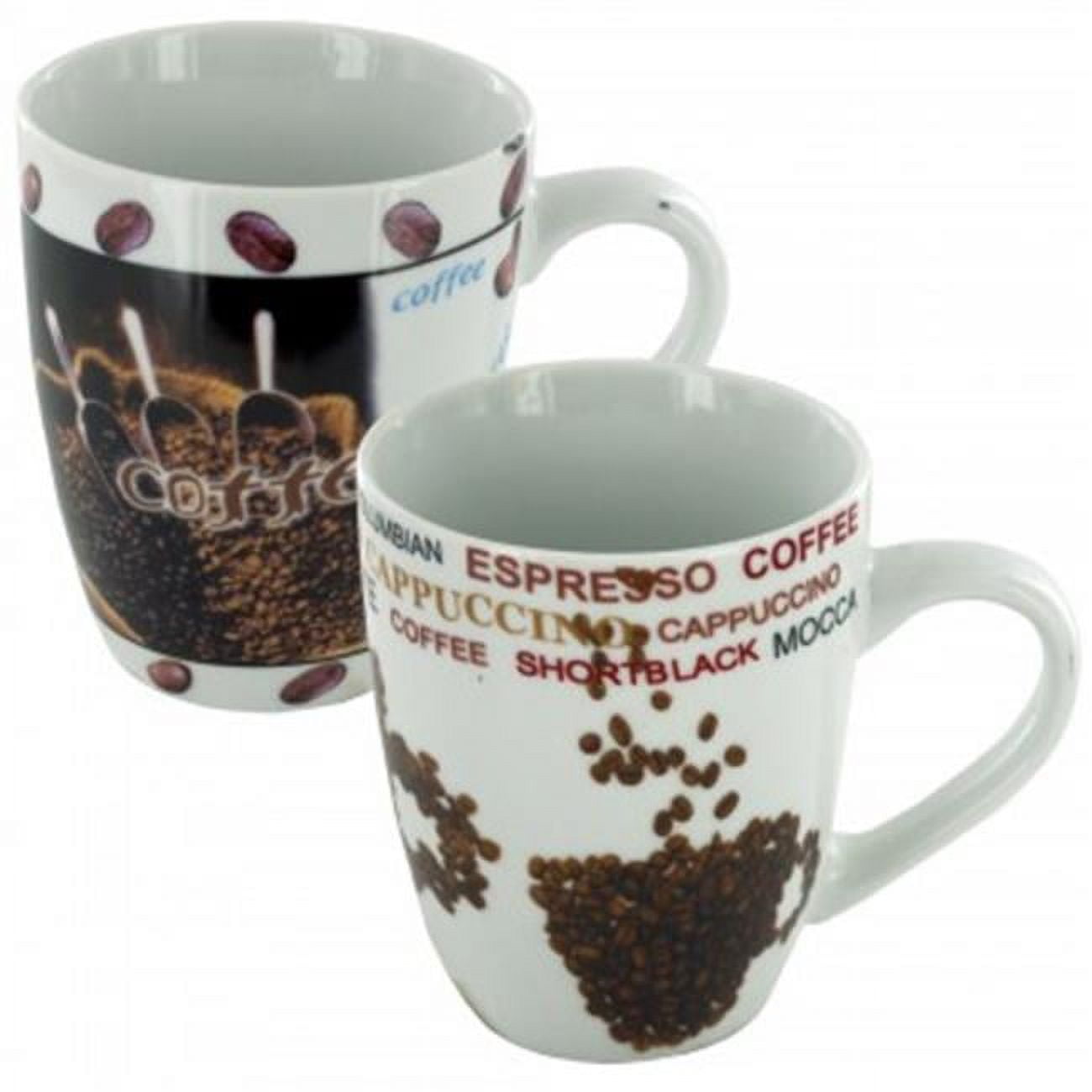 Bulk Buys HA426-6 Coffee Beans Ceramic Mug - 6 Piece - Walmart.com