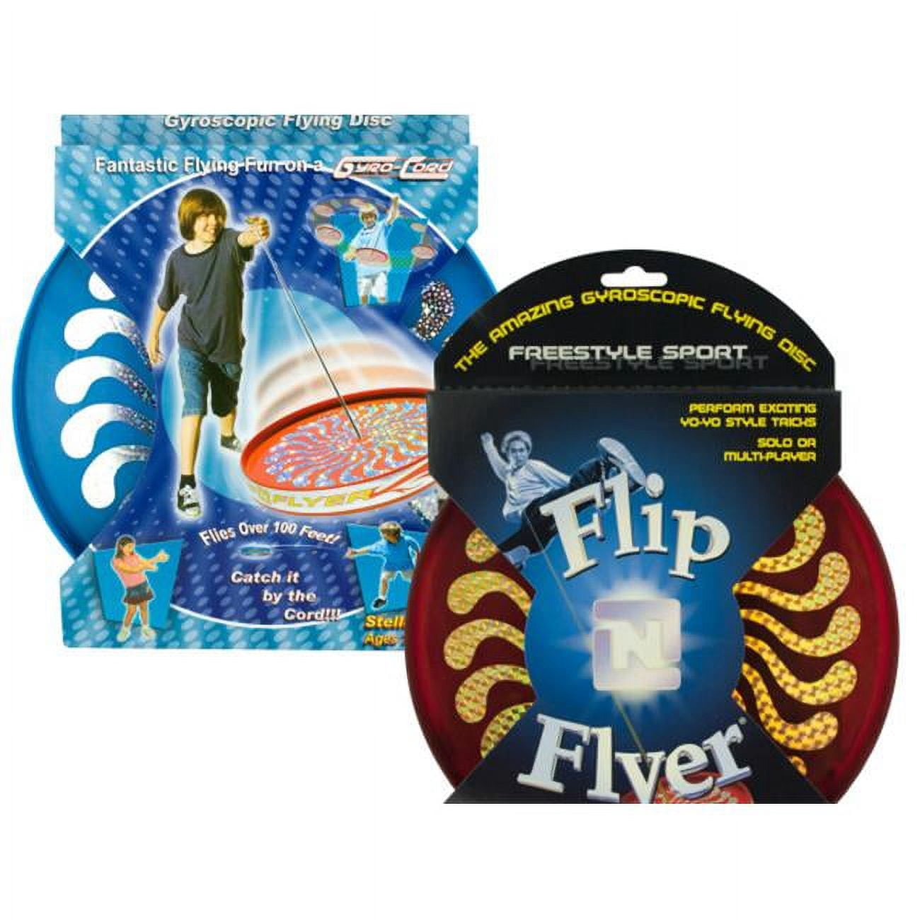 Bulk Buys HG276-24 Flip N Flyer Gyroscopic Flying Disc - 24 Piece