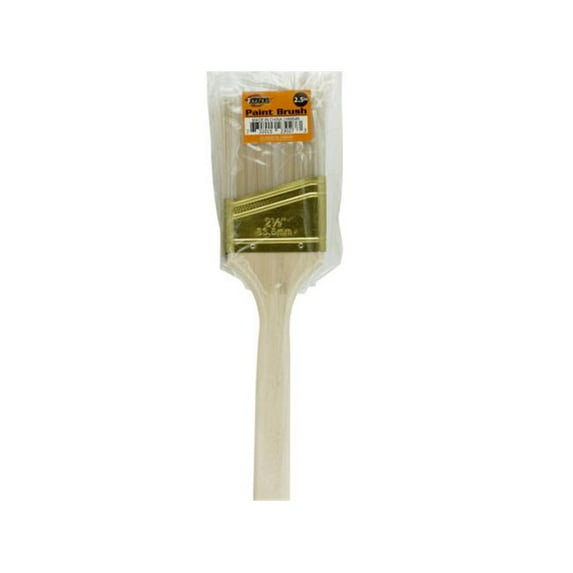 Bulk Buys HW849-12 Medium Nylon Bristle Paint Brush - 12 Piece -Pack of 12