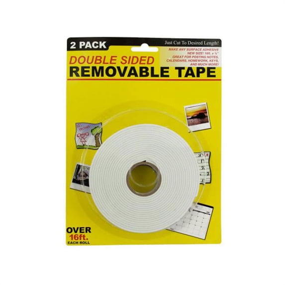 Bulk Buys MA108-8 Double Sided Removable Tape, 8 Piece