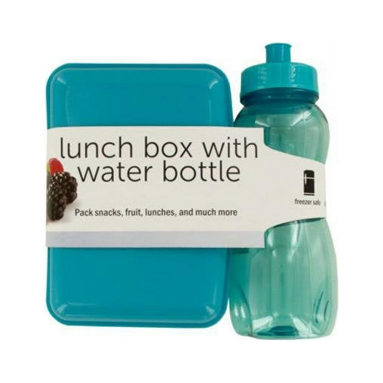 Bulk Buys OD881-16 Lunch Box with Water Bottle - 16 Piece -Pack of 16