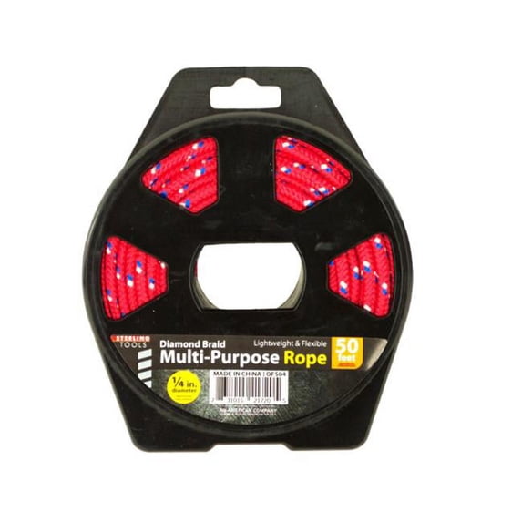 Bulk Buys OF504-8 Small Diamond Braid Multi-Purpose Rope- 8 Piece -Pack of 8