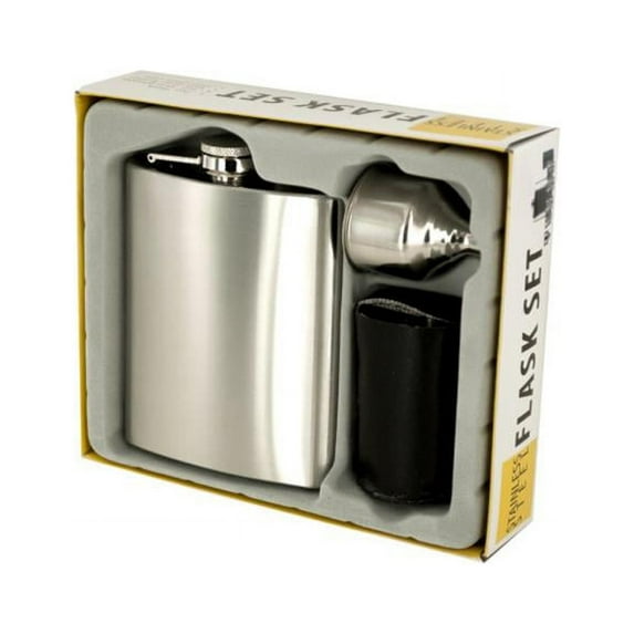 Bulk Buys OL423-4 Stainless Steel Flask Set- 4 Piece -Pack of 4