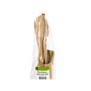 Kitchen Utensil Set in Bamboo with Matching Crock