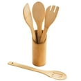 thumbnail image 1 of Bulk Buys OL512-4 Bamboo Utensil Set with Container - 4 Piece -Pack of 4, 1 of 6