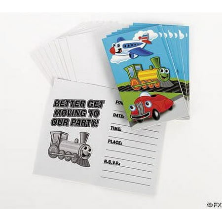 Bulk Buys Transportation Invitations Case Of 6