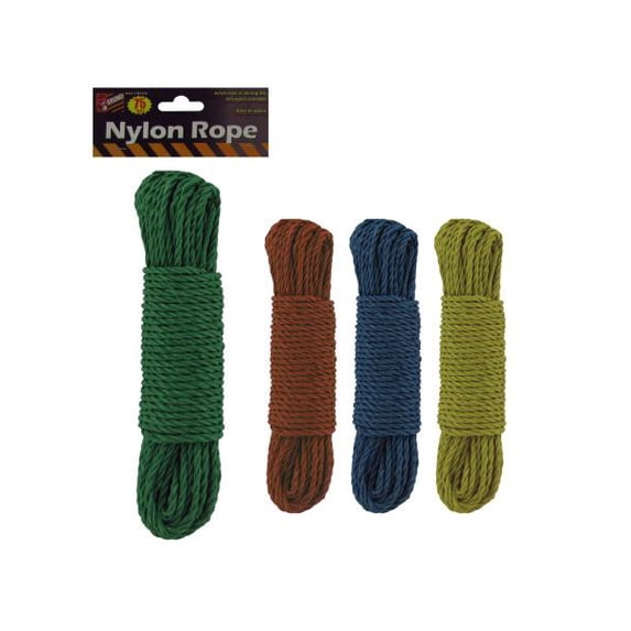 Bulk Buys Woven Nylon Rope, Case of 24
